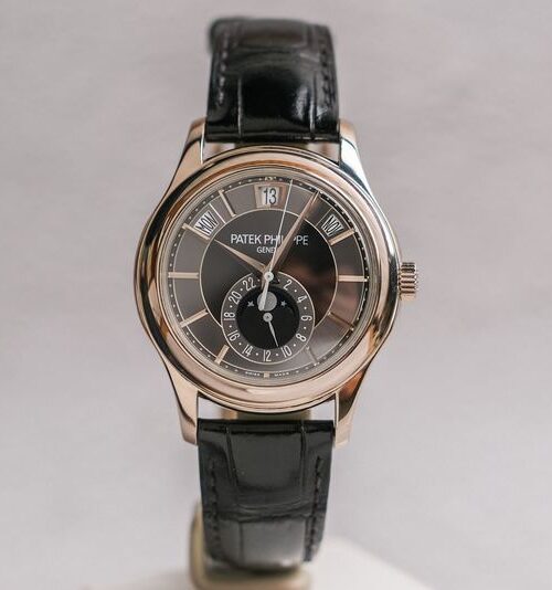 Patek Philippe 5205G-001 Annual Calendar Moonphase 18k White Gold