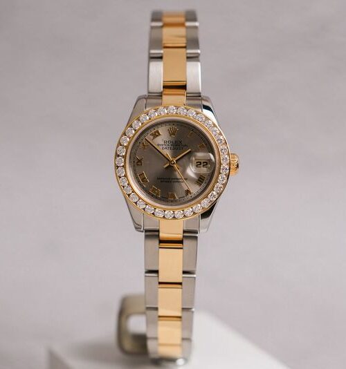 ขายนาฬิกา Rolex Lady Datejust 26 2 Tone Diamond 179163