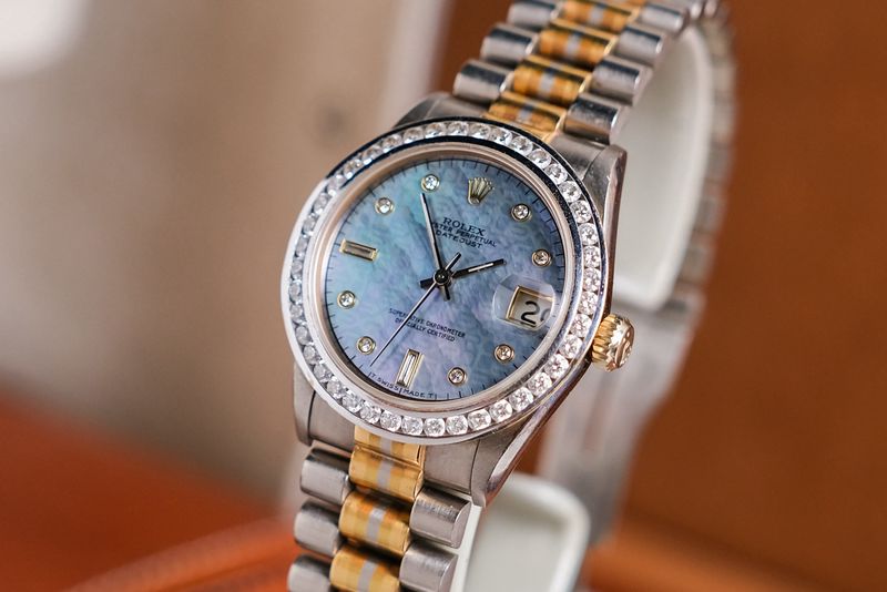 Rolex Lady Datejust Tridor Diamond MOP 68279 (4)