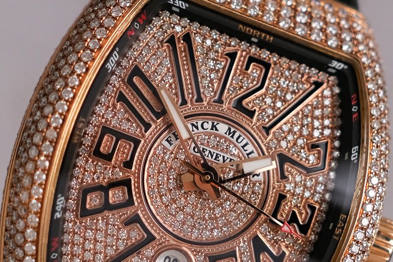 ขายนาฬิกา Franck Muller Vanguard V41 18K Rose Gold Diamond