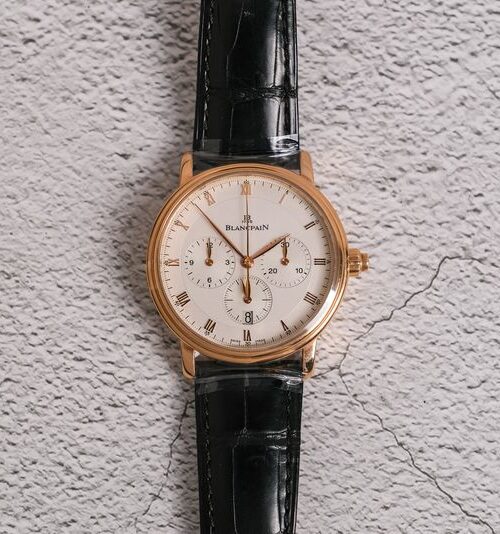 ขายนาฬิกา Blancpain Villeret Chorograph Single 18K Rose Gold