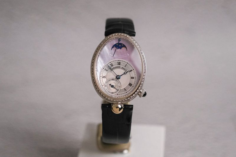 นาฬิกา Breguet Reine de Naples MOP 18K White Gold Diamond
