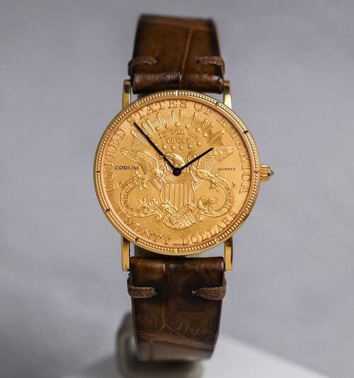 CORUM TWENTY DOLLAR COIN WATCH 18k GOLD