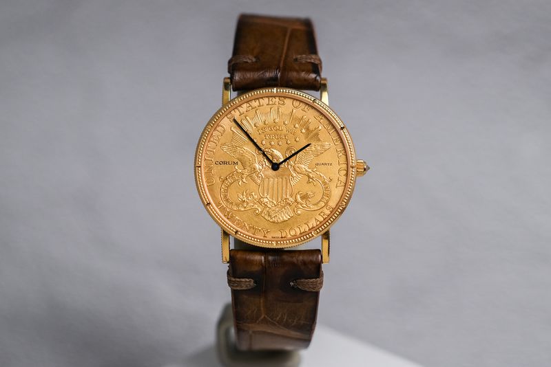 CORUM TWENTY DOLLAR COIN WATCH 18k GOLD (5)