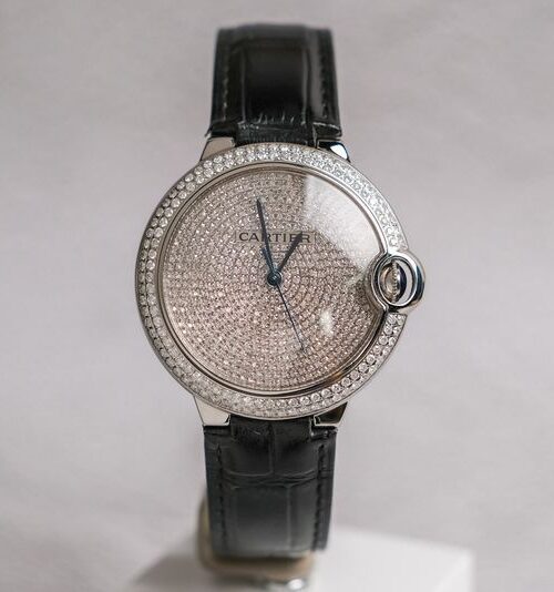 Cartier Ballon Bleu 42 Full Diamond