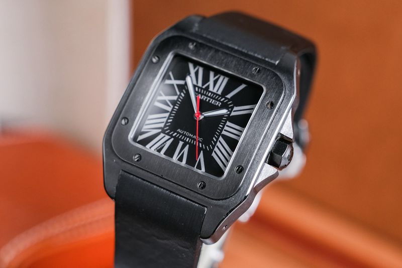 รับซื้อนาฬิกา Cartier Santos 100 XL ALL BLACK
