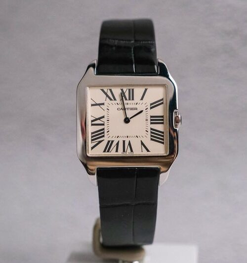 นาฬิกา Cartier Santos Dumont Ultra Thin 18K White Gold