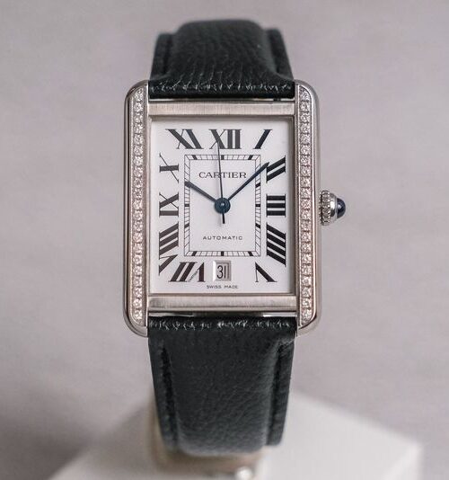 นาฬิกามือสอง Cartier Tank Solo XL Diamond W5200027