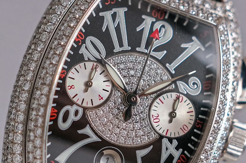 Franck Muller Conquistador 18K White Gold Diamonds (2)