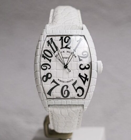 Franck Muller Curvex White Croco