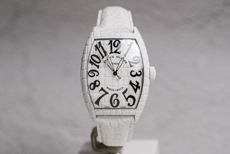 Franck Muller Curvex White Croco (4)