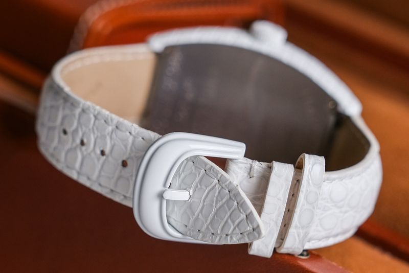 Franck Muller Curvex White Croco (5)