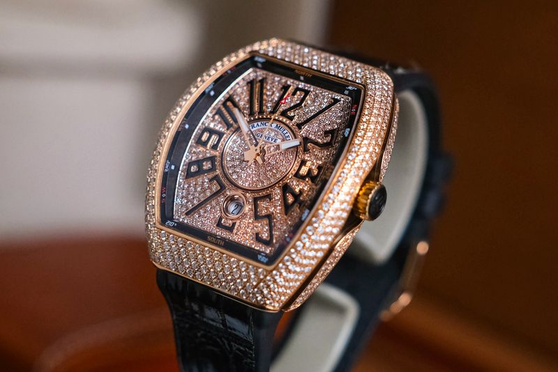 ขายนาฬิกา Franck Muller Vanguard V41 18K Rose Gold Diamond
