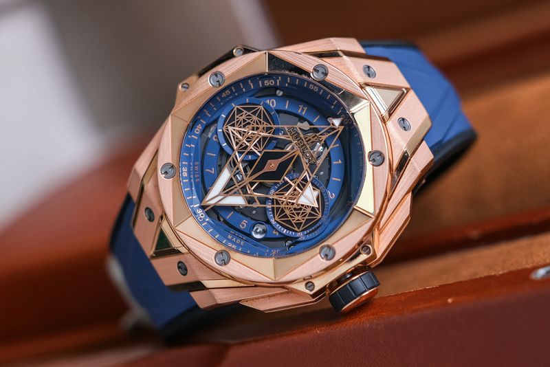 นาฬิกามือสอง Hublot Big Bang Sang Bleu 18K Rose Gold Chronograph Limited