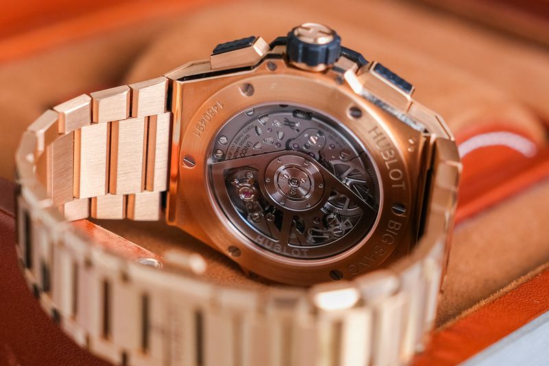 Hublot Integrated Full 18K Rose Gold open automatic back case