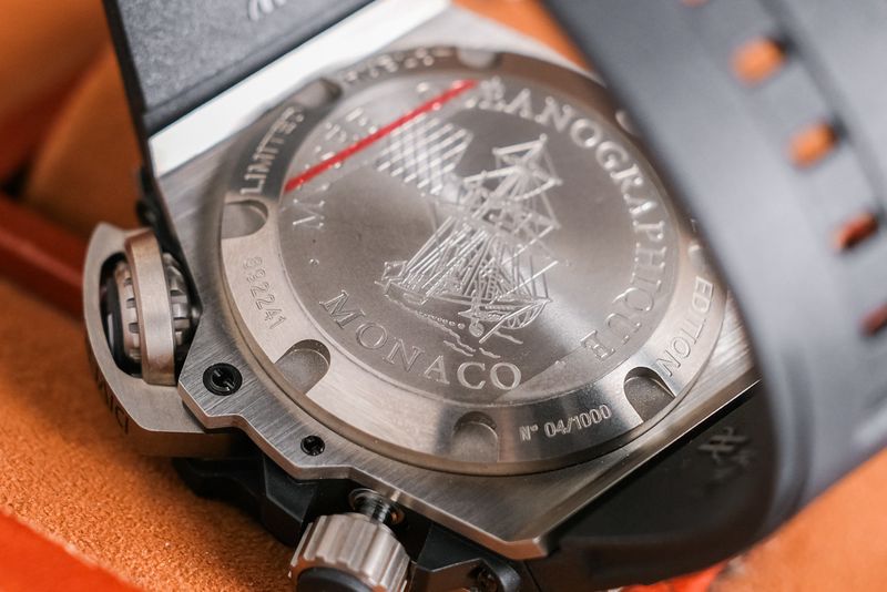 Hublot King Power Oceanographique Musee Monaco 4000M Limited Edition solid back case