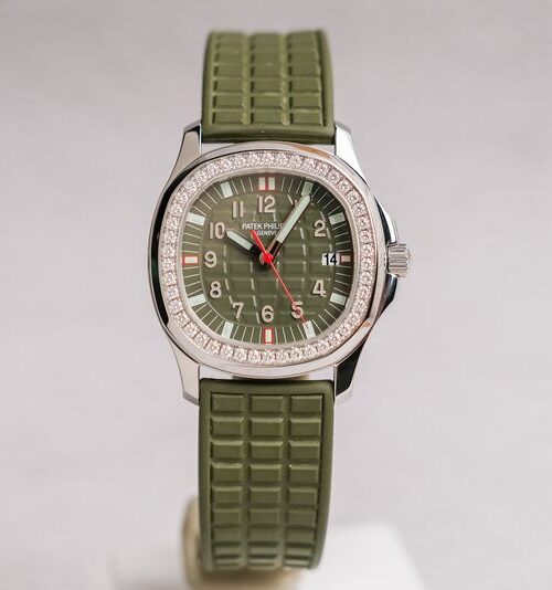 รับซื้อนาฬิกา Patek Philippe Aquanaut 5067A LUCE Diamond Khaki Green