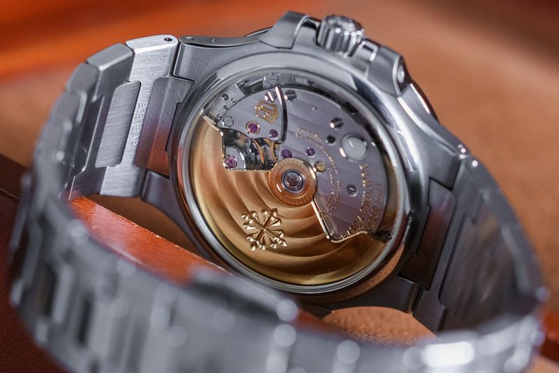 Patek Philippe Nautilus 70081A MOP open automatic case back