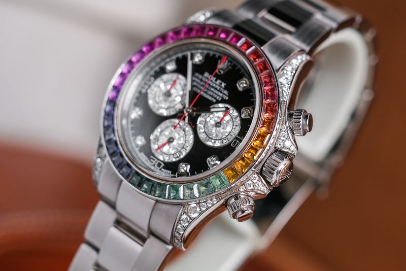 Rolex Daytona Rainbow 18k White Gold (4)