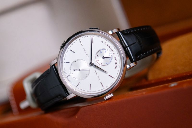 A LANGE & SOHNE Saxonia Dual Time 18K White Gold (6)