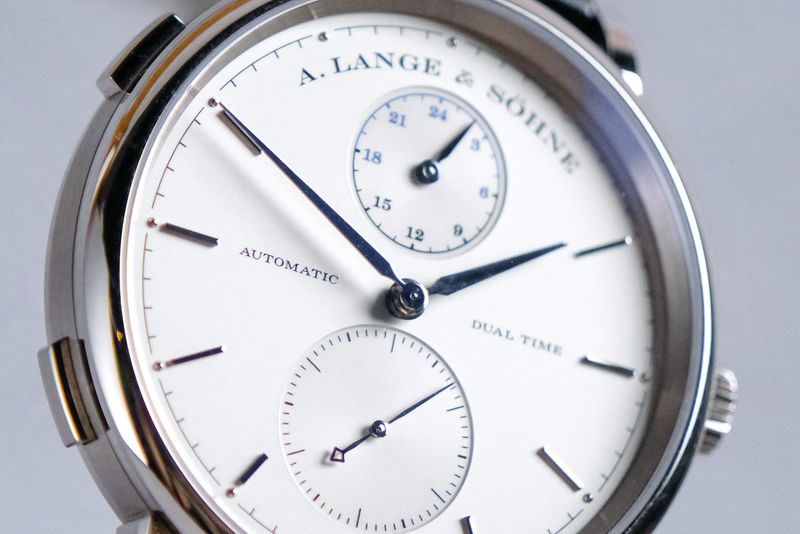 A LANGE & SOHNE Saxonia Dual Time 18K White Gold (7)