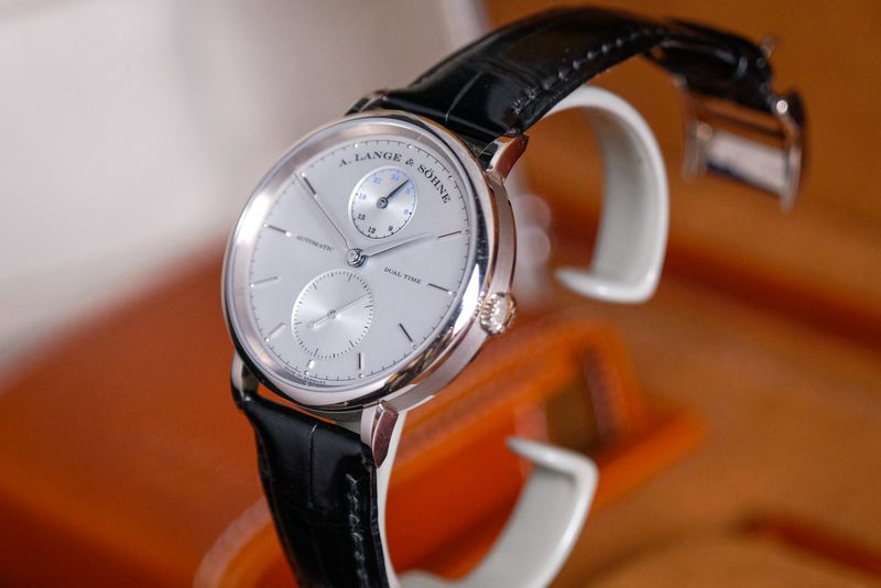 A LANGE & SOHNE Saxonia Dual Time 18K White Gold (8)