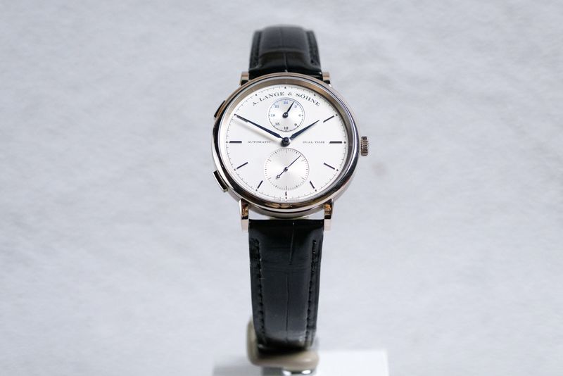A LANGE & SOHNE Saxonia Dual Time 18K White Gold (9)