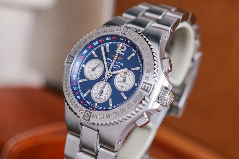 ขายนาฬิกา Breitling Hercules Chronograph Blue A39363