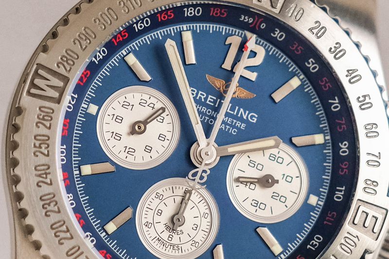 นาฬิกา Breitling Hercules Chronograph Blue A39363