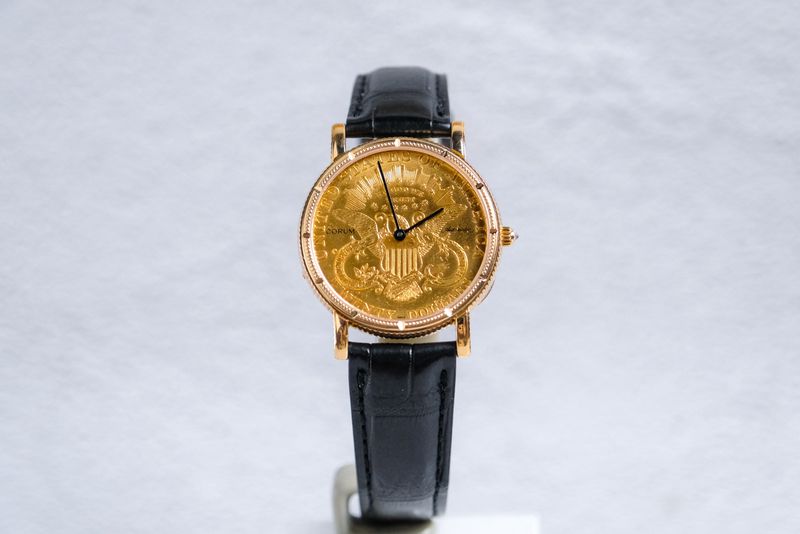 CORUM TWENTY DOLLAR COIN WATCH 18k GOLD (10)
