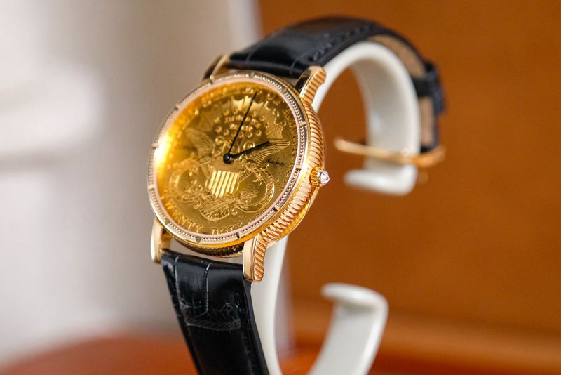 CORUM TWENTY DOLLAR COIN WATCH 18k GOLD (9)