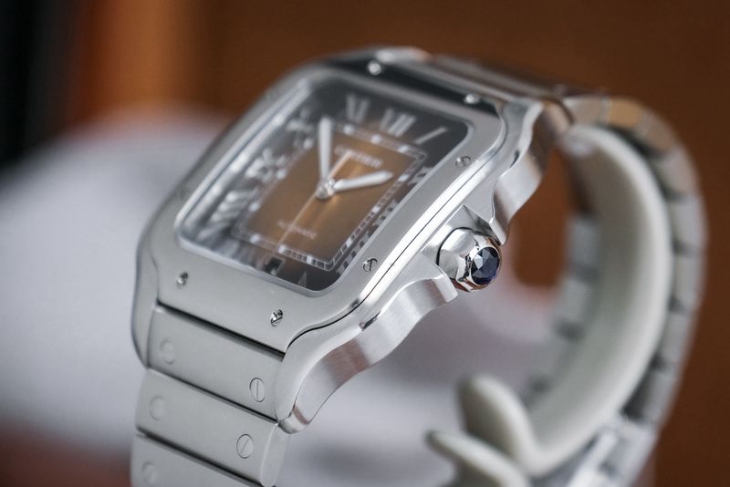 ขายนาฬิกา Cartier De Santos L Brown Dial