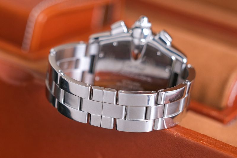 Cartier Roadster Chronograph Ref. W62007X6 stainless steel bracelet