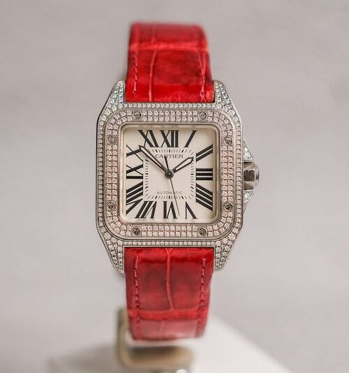 นาฬิกา Cartier Santos 100 Medium Diamond