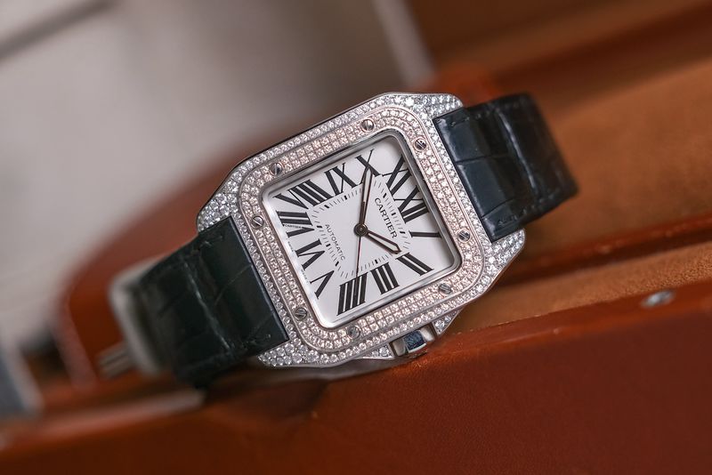 รับซื้อนาฬิกา Cartier Santos 100 XL Diamonds