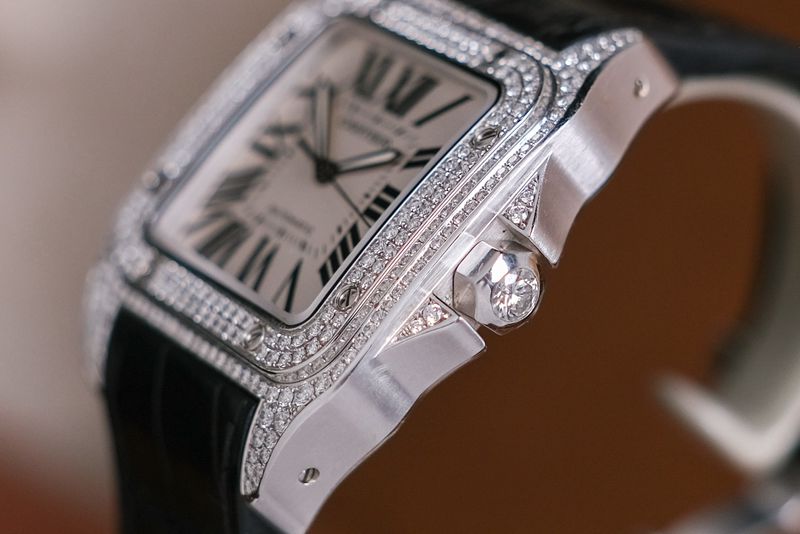 นาฬิกา Cartier Santos 100 XL Diamonds