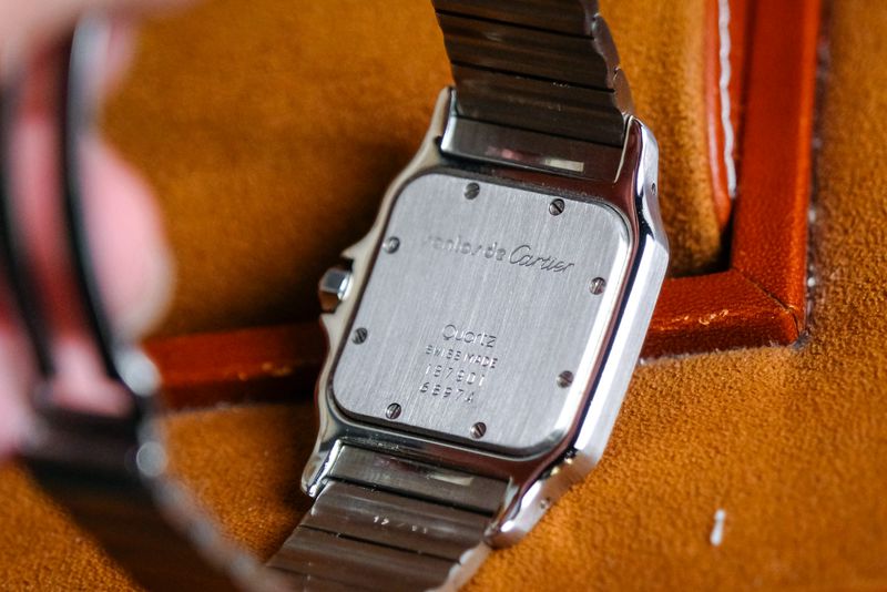 Cartier Santos 1170920 solid back case