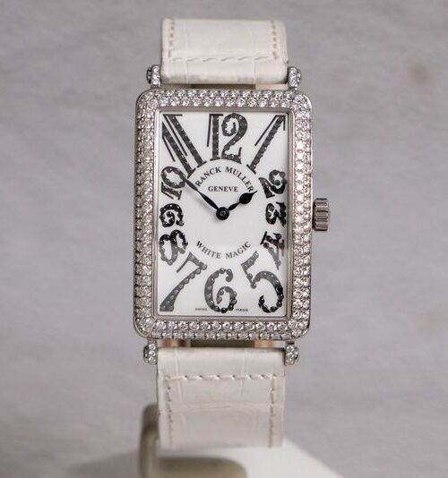 รับซื้อนาฬิกา Franck Muller Long Island 1000 SC WHITE MAGIC 18K White Gold Diamond