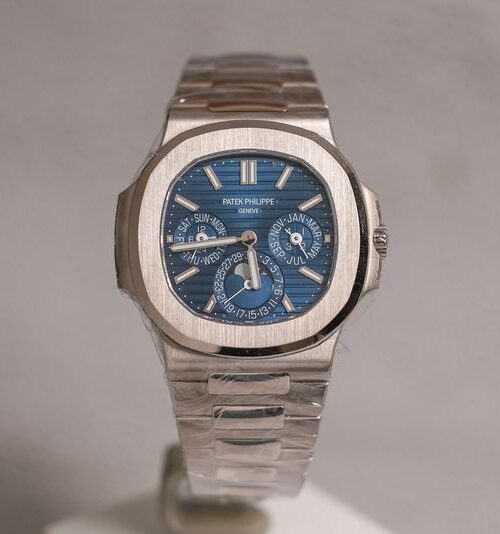 Patek Philippe Nautilus perpetual calendar full 18K white gold 5740/1G