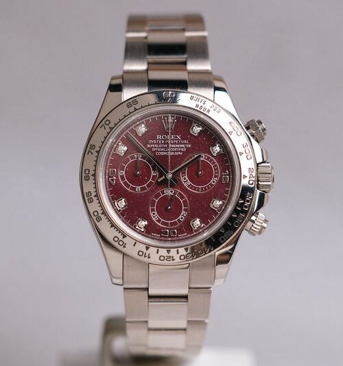 Rolex Daytona Rubelite 18K White Gold Diamond (Extremely rare 🔥)