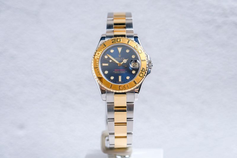 Rolex Yacht Master 34mm Steel 18K Yellow Gold Blue dial (5)