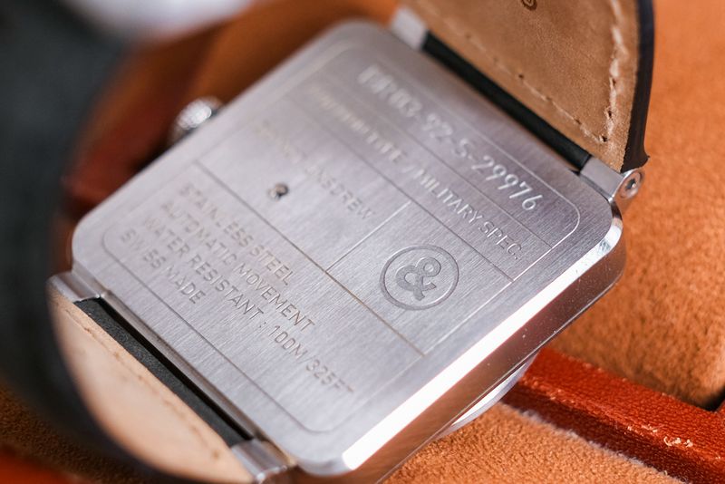 Bell & Ross BR03-92 solid back case