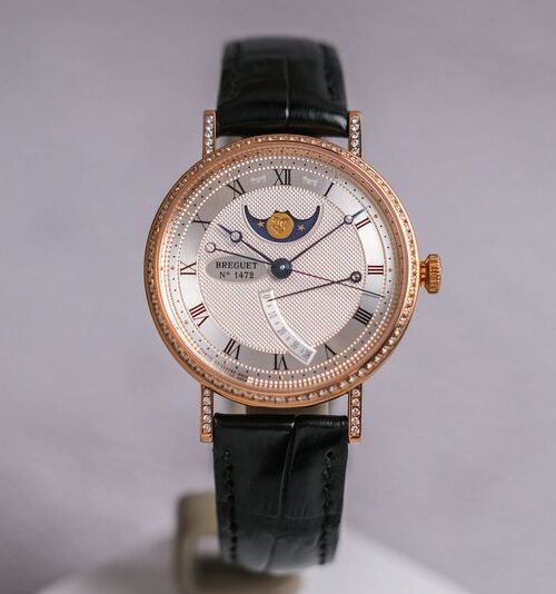 Breguet Classique Moonphase & Power Reserve 18K Rose Gold Diamond 8788