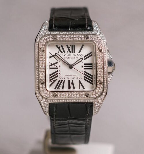 รับซื้อนาฬิกา Cartier Santos 100 XL Diamonds
