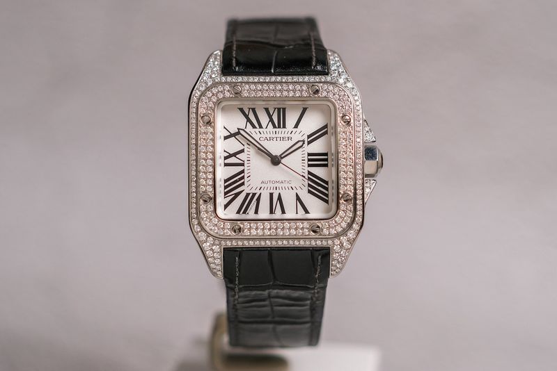 รับซื้อนาฬิกา Cartier Santos 100 XL Diamonds