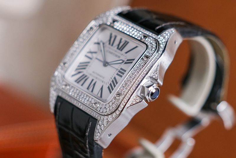 ร้านนาฬิกา Cartier Santos 100 XL Diamonds