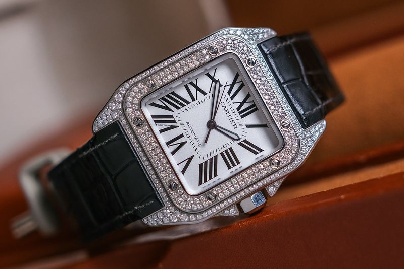 นาฬิกา Cartier Santos 100 XL Diamonds