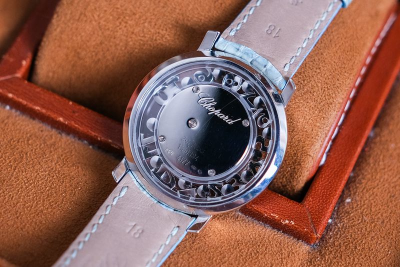 Chopard Happy 12 Diamonds 18K White Gold MOP solid back case