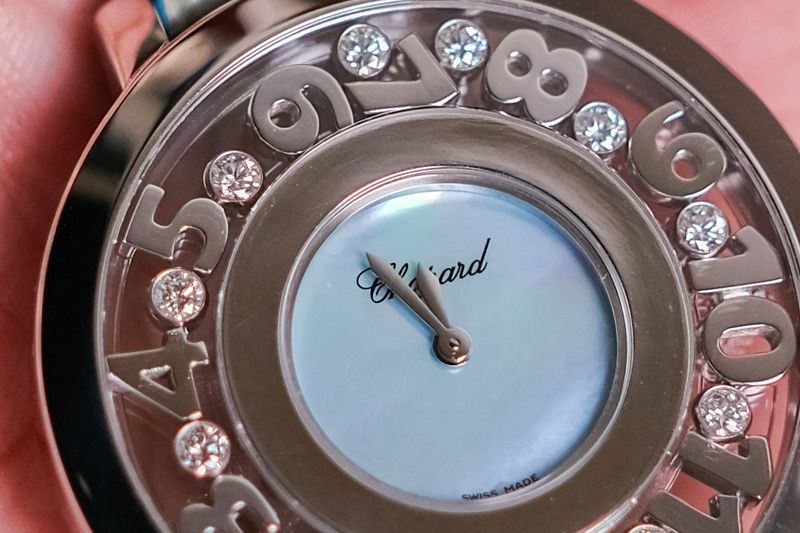 ขายนาฬิกา Chopard Happy 12 Diamonds 18K White Gold MOP