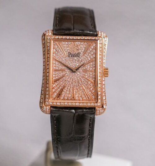 Piaget Emperador 18K Rose Gold Full Diamond
